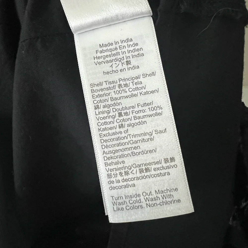 J.Crew Black Swiss Dot Smocked Midi Dress XL Re-Imagined